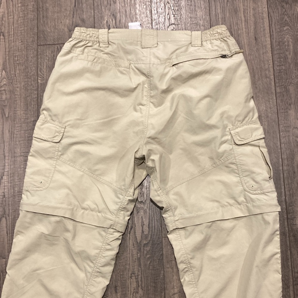 Men world wide sportsman convertible cargo pants khaki size L/32 - Picture 6 of 7